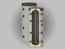 SUNSYSTEM PS 500L Buffervat 500 Liter - Zonder Spiraal | Warmteopslag